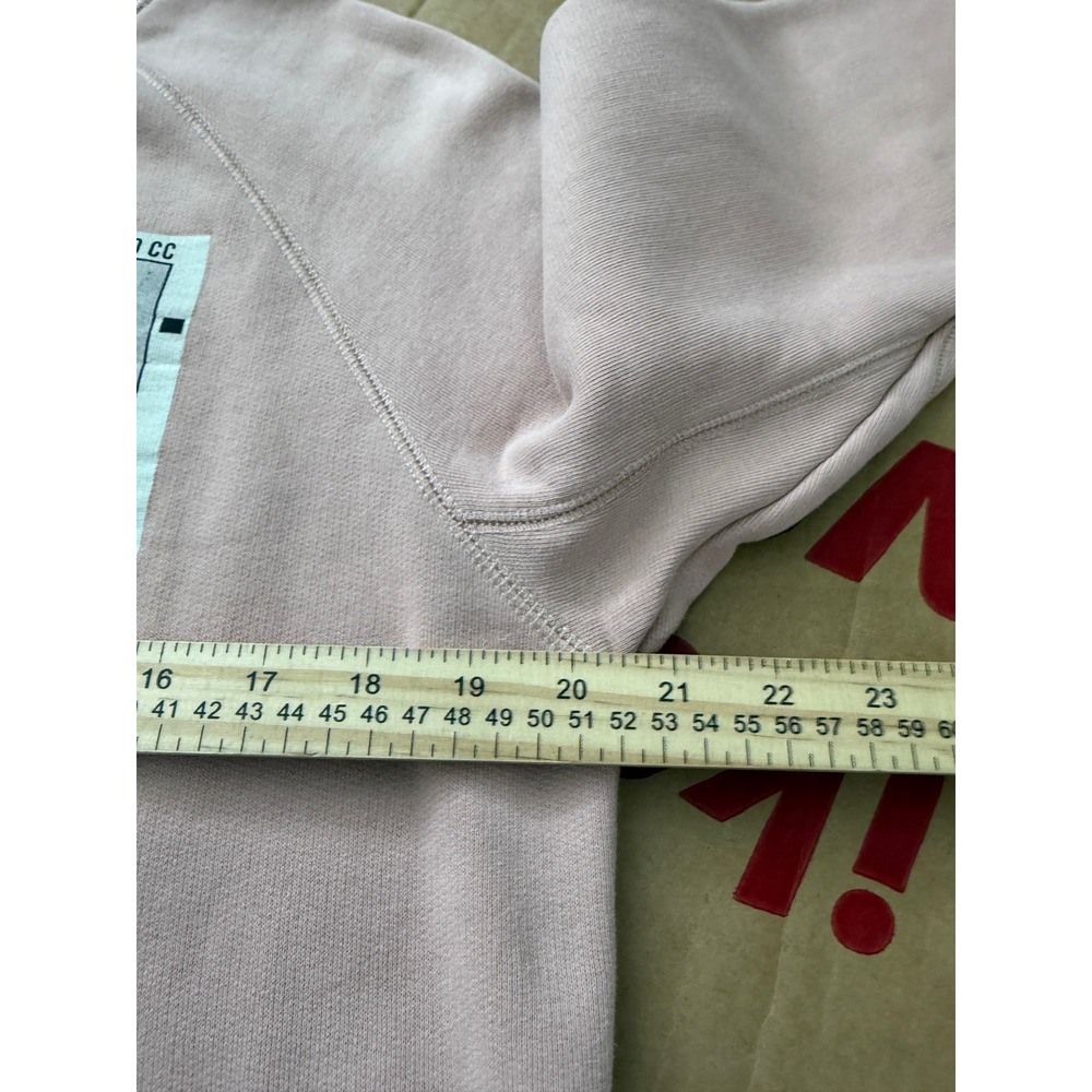 Zadig & Voltaire Pink Upper Photo Heart Rhinestone Sweatshirt Organic Cotton L - Picture 4 of 9